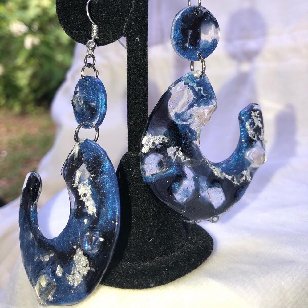 P.E.A.C.E. Gallery hoop earrings